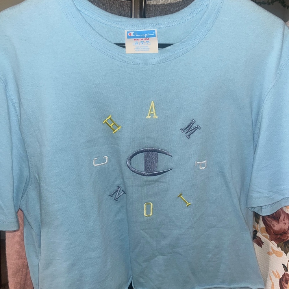 Champion Light Blue Short Sleeve Tee